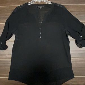 Black Express Blouse 🤍